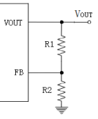 Voltage Divider Resistor for Output Voltage Setting