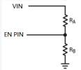 Undervoltage lockout divider circuit
