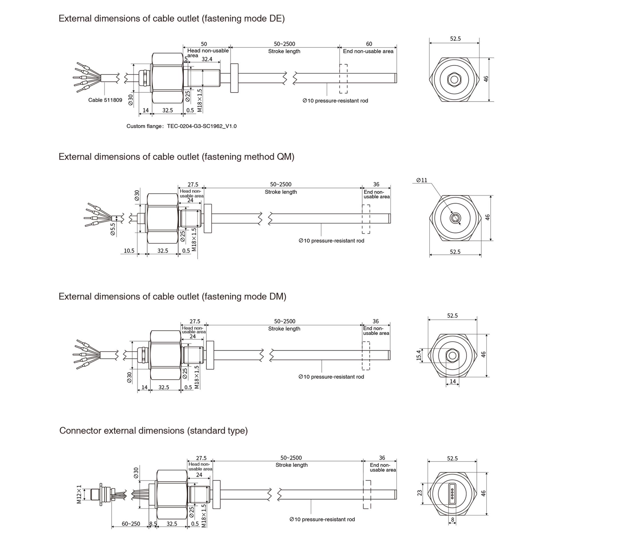 MHA Analog displacement sensor Structural Shape 