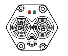 Red and green LEDs