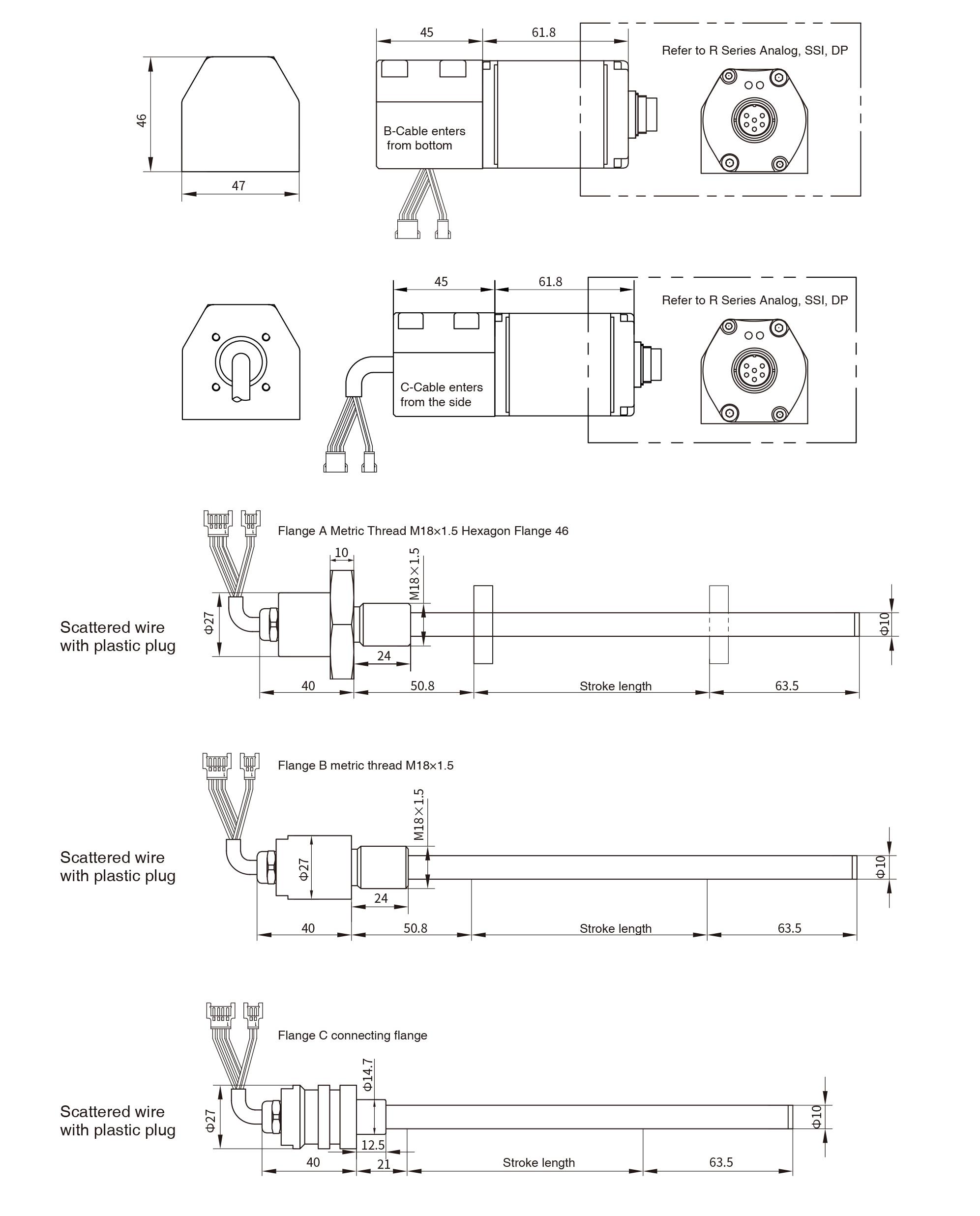 RDSplit Sensor Installing Dimensions