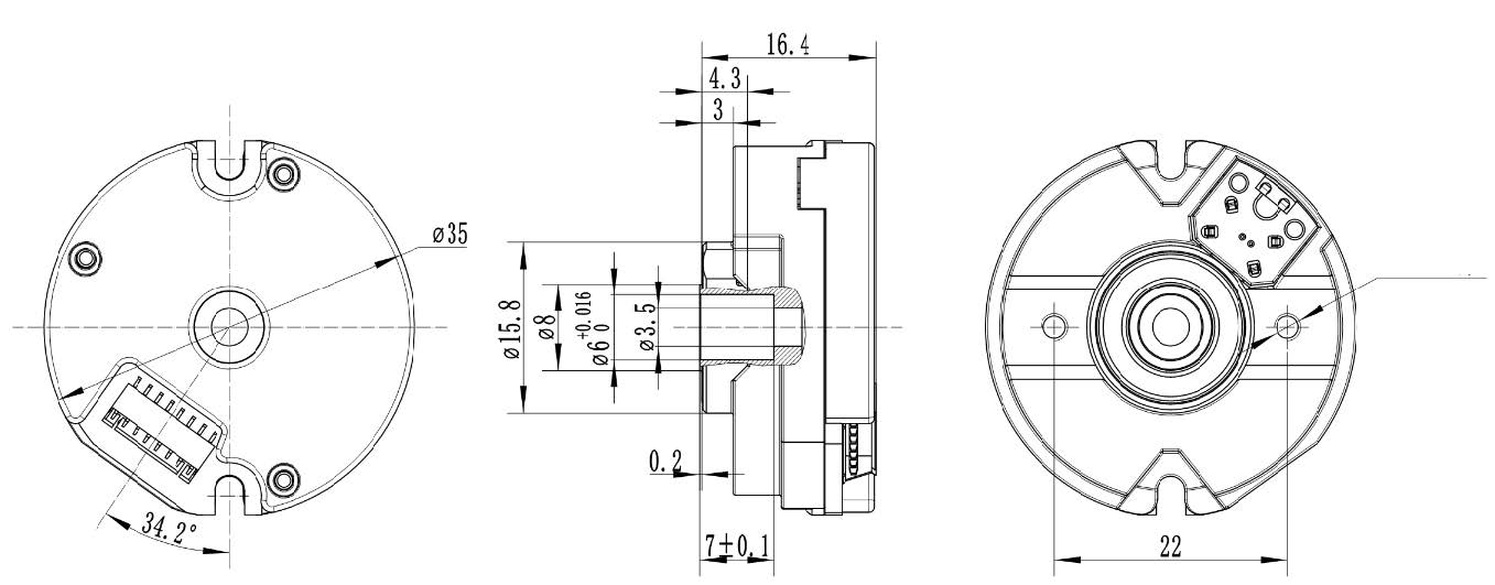 RZ35D06J Mechanical Dimension Drawing