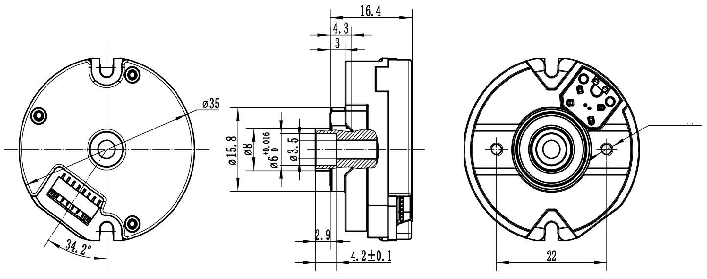 RZ35D06S Mechanical Dimension Drawing