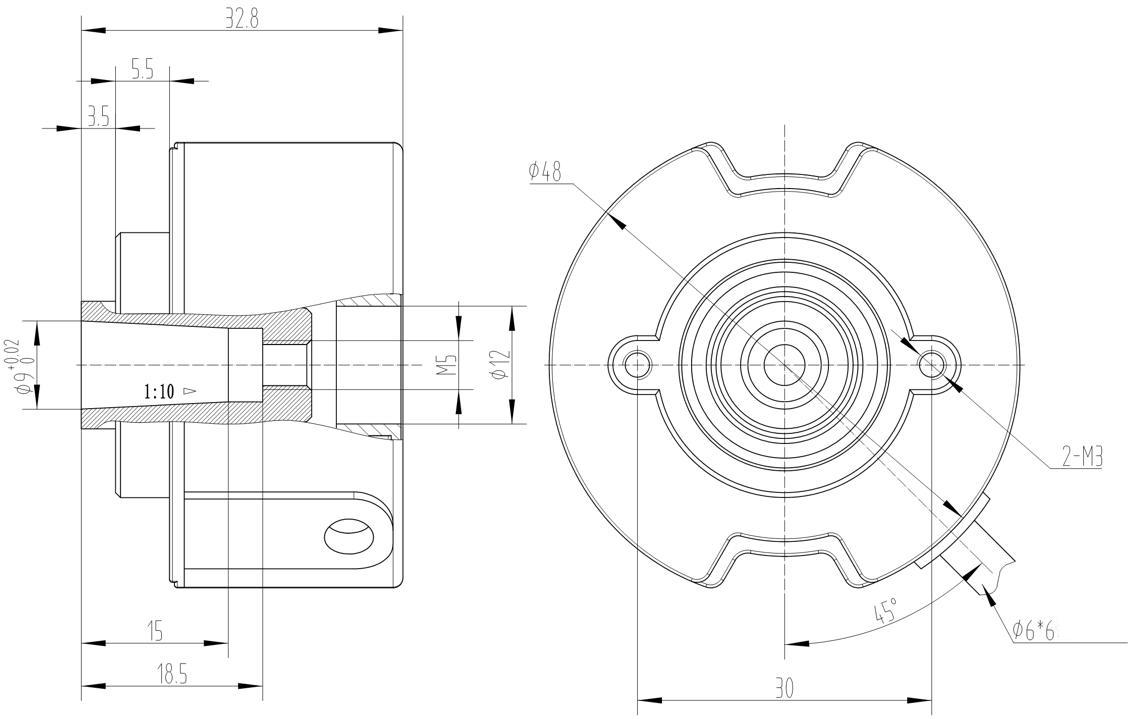 RZ4809A Mechanical Dimension Drawing
