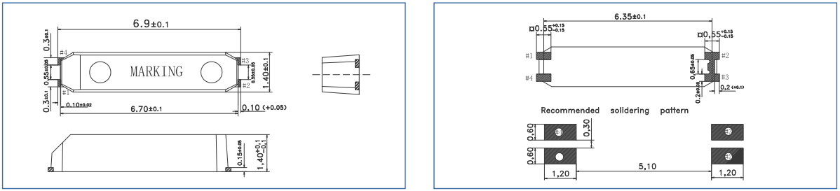 7015 SMD Crystal Industrial 32.768kHz