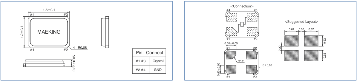1612 MHz Crystal  24-96MHz Quartz Crystal