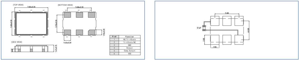 TLV7050 Oscillator 1500MHz Crystal Oscillator