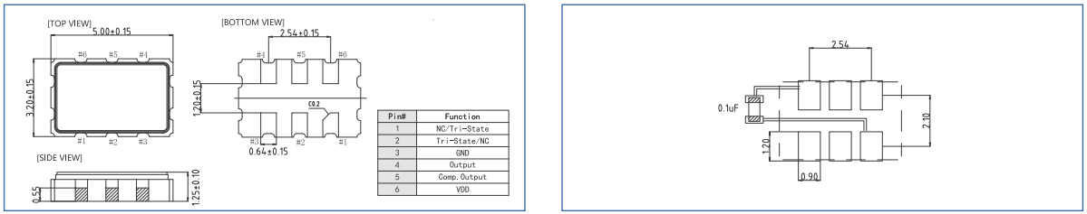 LV5032 Oscillator LVPECL/LVDS SPXO
