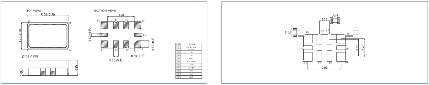 TC5032 TCXO 10-52MHz High Stability SPXO
