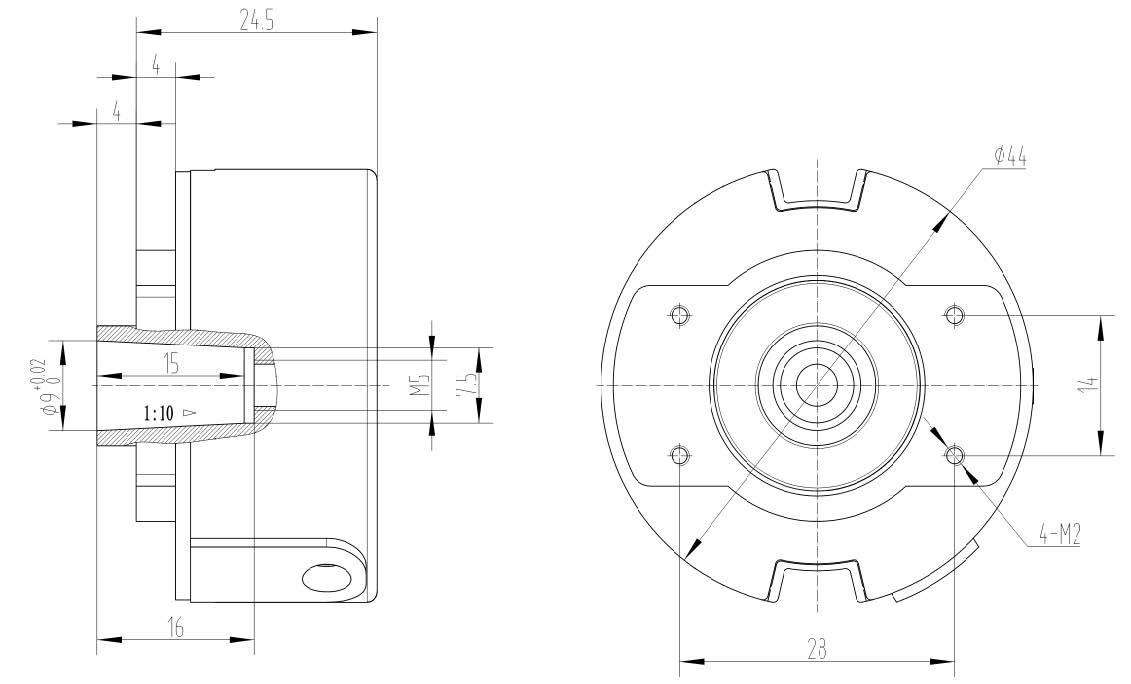 UZ4409 Mechanical Dimension Drawing UZ4409 Mechanical Dimension Drawing