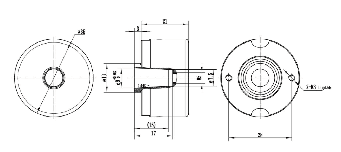 RZ35A09 Mechanical Dimension Drawing RZ35A09 Mechanical Dimension Drawing