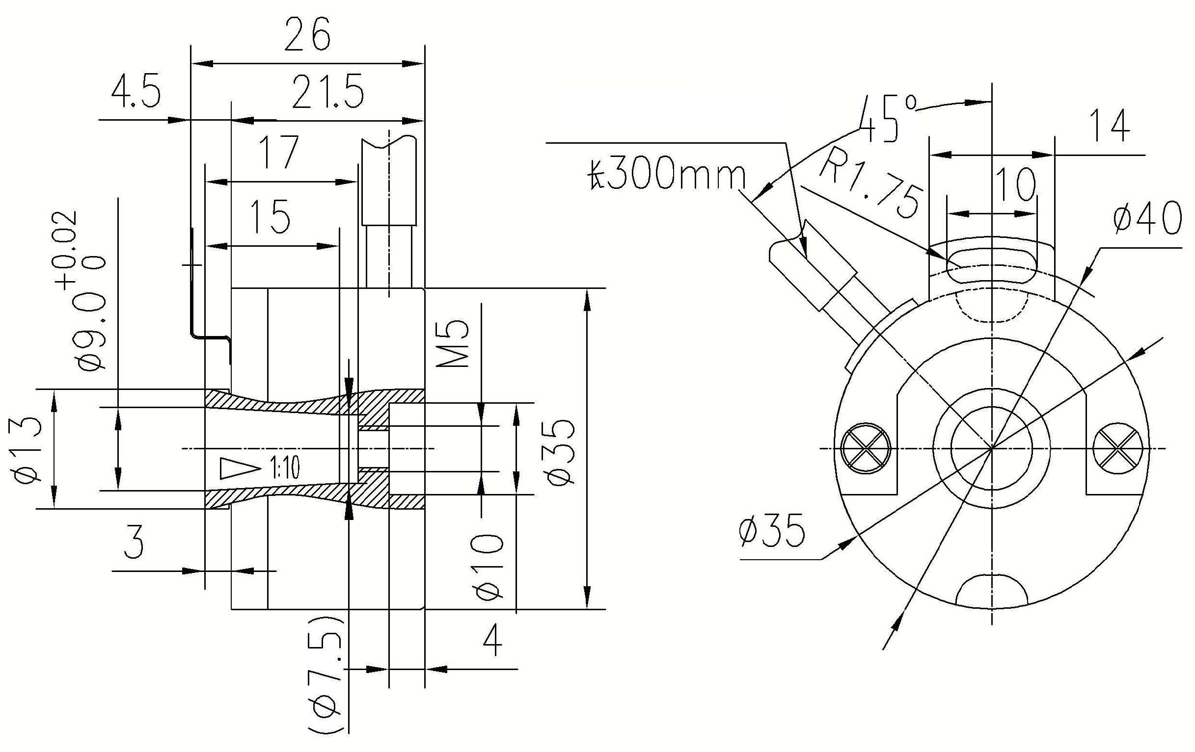 UZ3509 Mechanical Dimension Drawing UZ3509 Mechanical Dimension Drawing