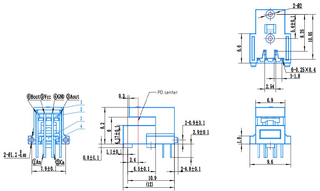Bent Lead Dimension Without Mounting Holes