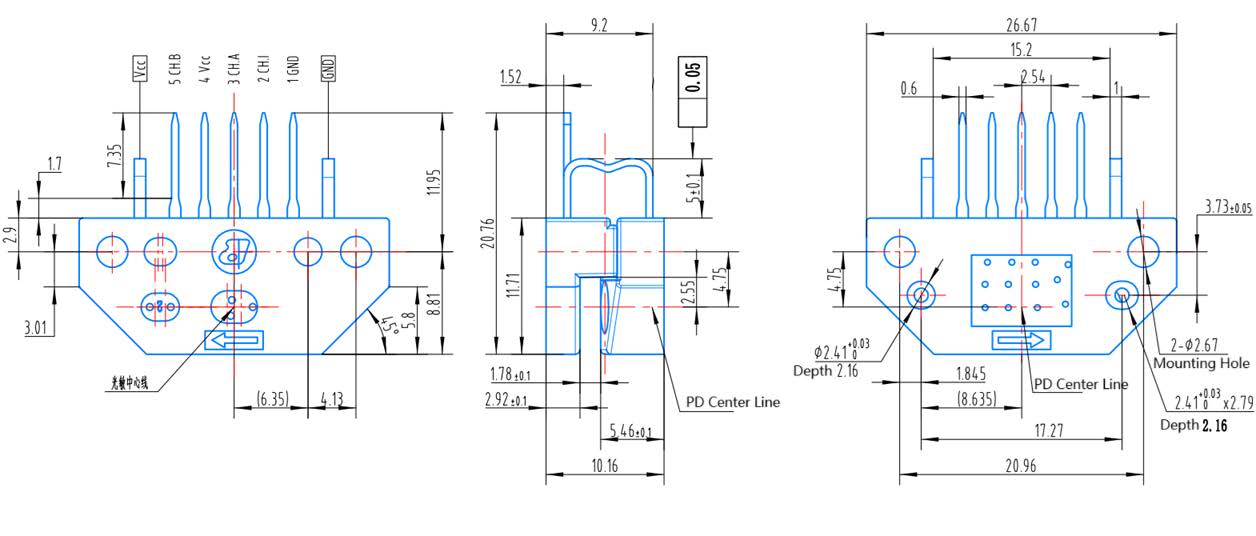 RS9140 Mechanical Dimension RS9140 Mechanical Dimension