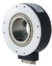 H10045 Series 100mm Hollow Through-Shaft Incremental Encoder with Locking Ring Mount